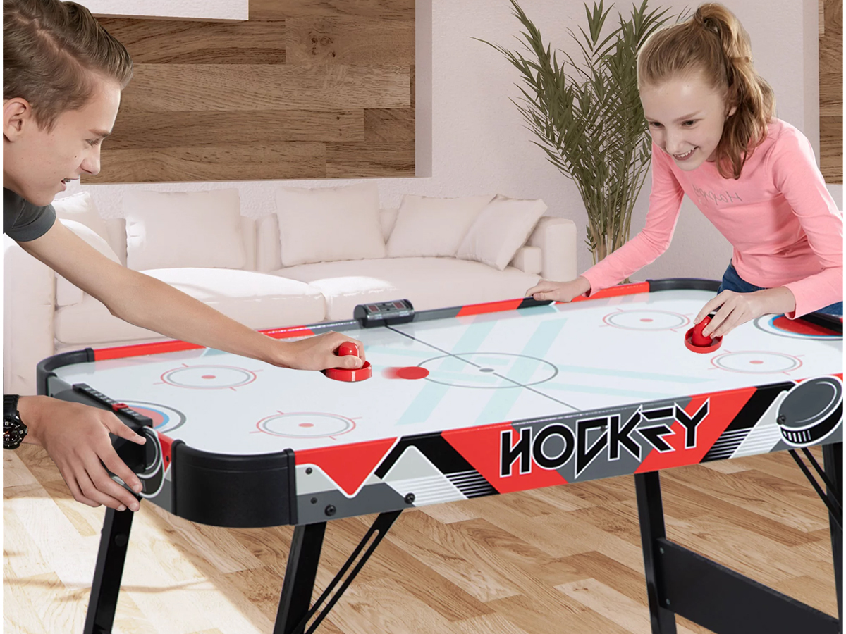 Mesa de Air-Hockey RC plegable para casa con marcador digital de 121.92 cm 